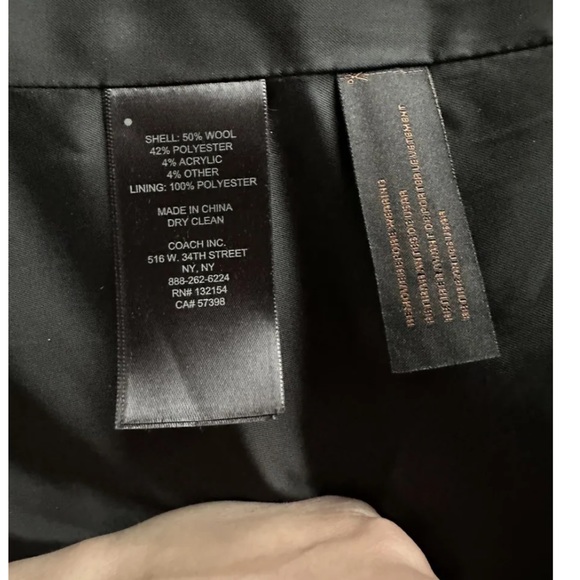 COACH Ocelot Dbl Breasted Peacoat - Picture 6 of 6